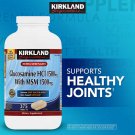 Kirkland Signature Extra Strength Glucosamine HCI 1500mg with MSM 375 Tablets