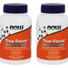 Now Foods True Focus Neurotransmitter Support - 90 Veggie Caps (Pack of 2)