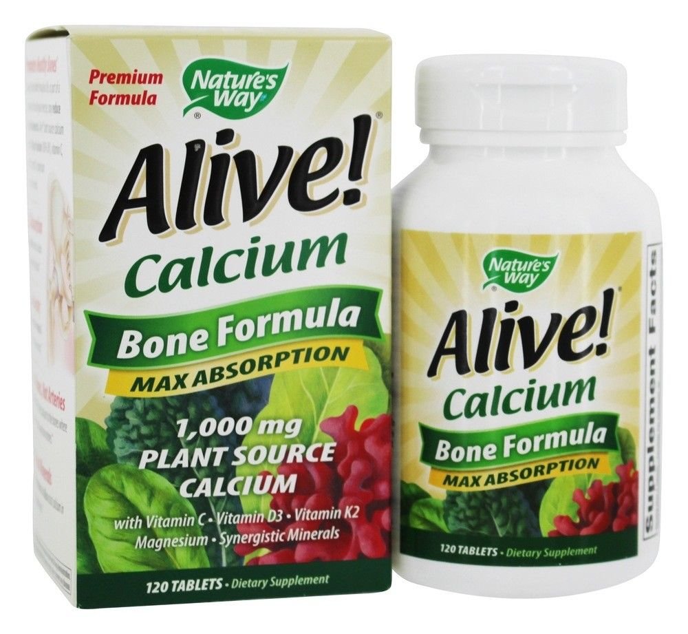 Nature's Way - Alive Calcium Bone Formula Max Absorption - 120 Tablets