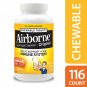 Airborne Citrus Chewable Tablets 116 count - 1000mg of Vitamin C - Immune Sup...