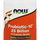 NOW Foods Probiotic-10 25 Billion Intestinal Flora - 100 Vegetarian Capsules
