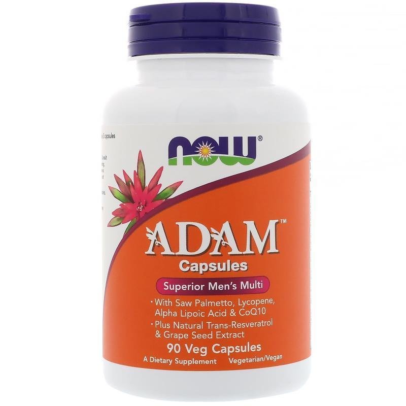 Adam Male Multi 90 Vcaps NOW Foods