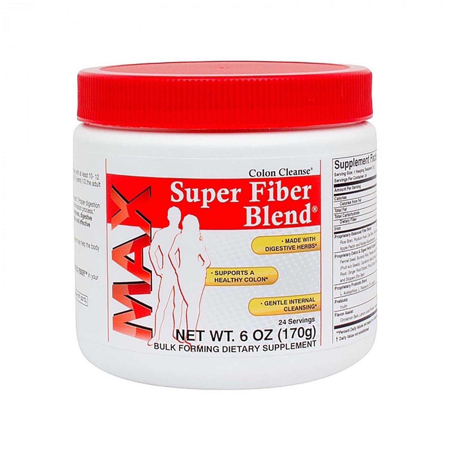 Health Plus Colon Cleanse MAX Super Fiber Blend - 6 oz