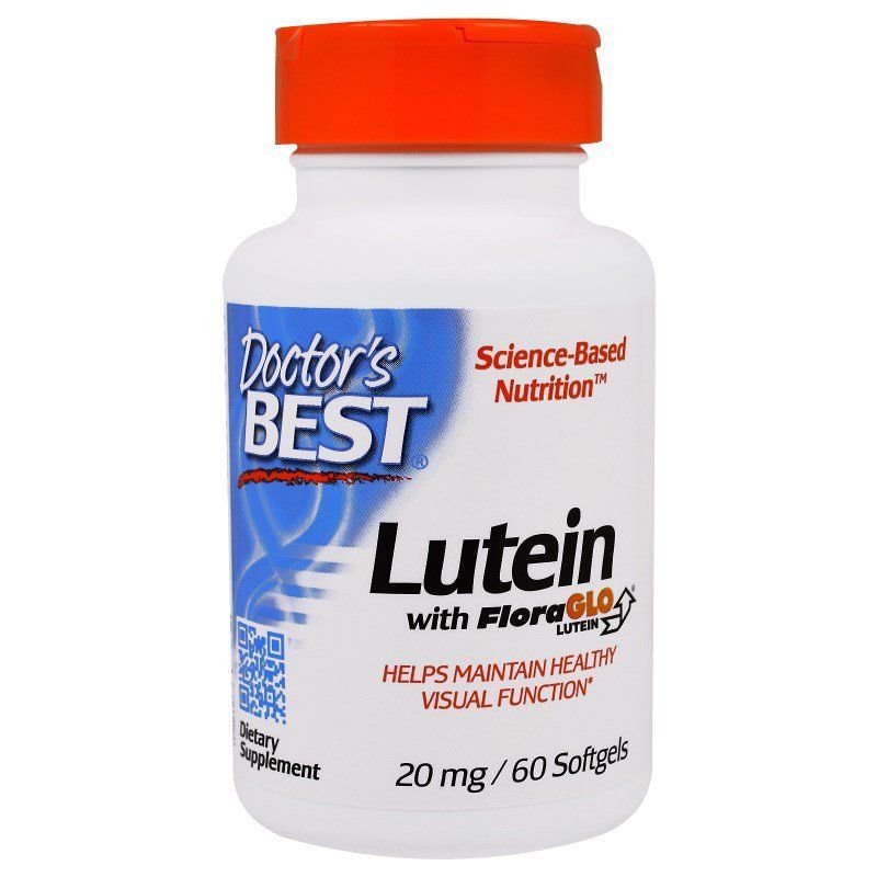 Doctor's Best - Best Free Lutein featuring FloraGLO 20 mg. - 60 Softgels