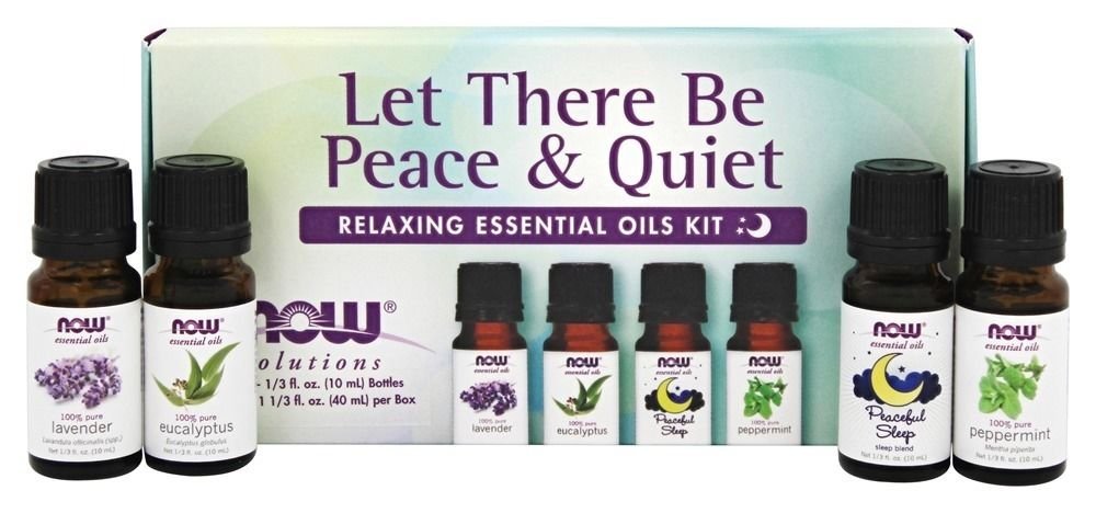 Now Foods Let There Be Peace & Quiet Oils Kit - 4 Bottles 1/3 fl oz (10 ml) Each