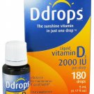 Ddrops - Liquid Vitamin D3 180 Drops 2000 IU - 0.17 oz.