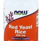 Red Rice Yeast 600mg 120 Vegetarian Capsules NOW Foods