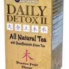 Daily Detox All Natural Tea Decaffeinated Passion Fruit Green Tea 30 Count