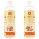 Grab Green Liquid Dish Soap Tangerine with Lemongrass 16 Ounce (Pack of 2)