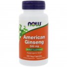 American Ginseng 500mg 100 Caps NOW Foods