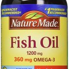 Nature Made  360mg of Omega 3 Fatty Acids Fish Oil 200 Softgels