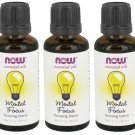 3x Mental Focus Essential Oil Blend 1 oz by NOW Foods