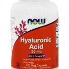 Hyaluronic Acid 50mg 120 Veg Capsules NOW Foods