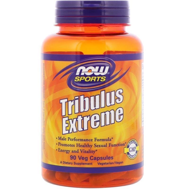 NOW Foods TRIBULUS EXTREME Testosterone Booster - 90 caps MACA, HORNY GOAT WEED