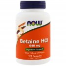 Betaine HCl 648mg 120 Caps by NOW Foods