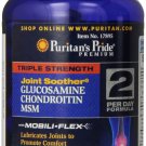 Puritan's Pride Triple Strength Glucosamine Chondroitin & MSM Joint Soother 90cp