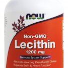 NOW Non-GMO Lecithin 19 Grain 1200 mg 400 SGels Nervous System Support FRESH