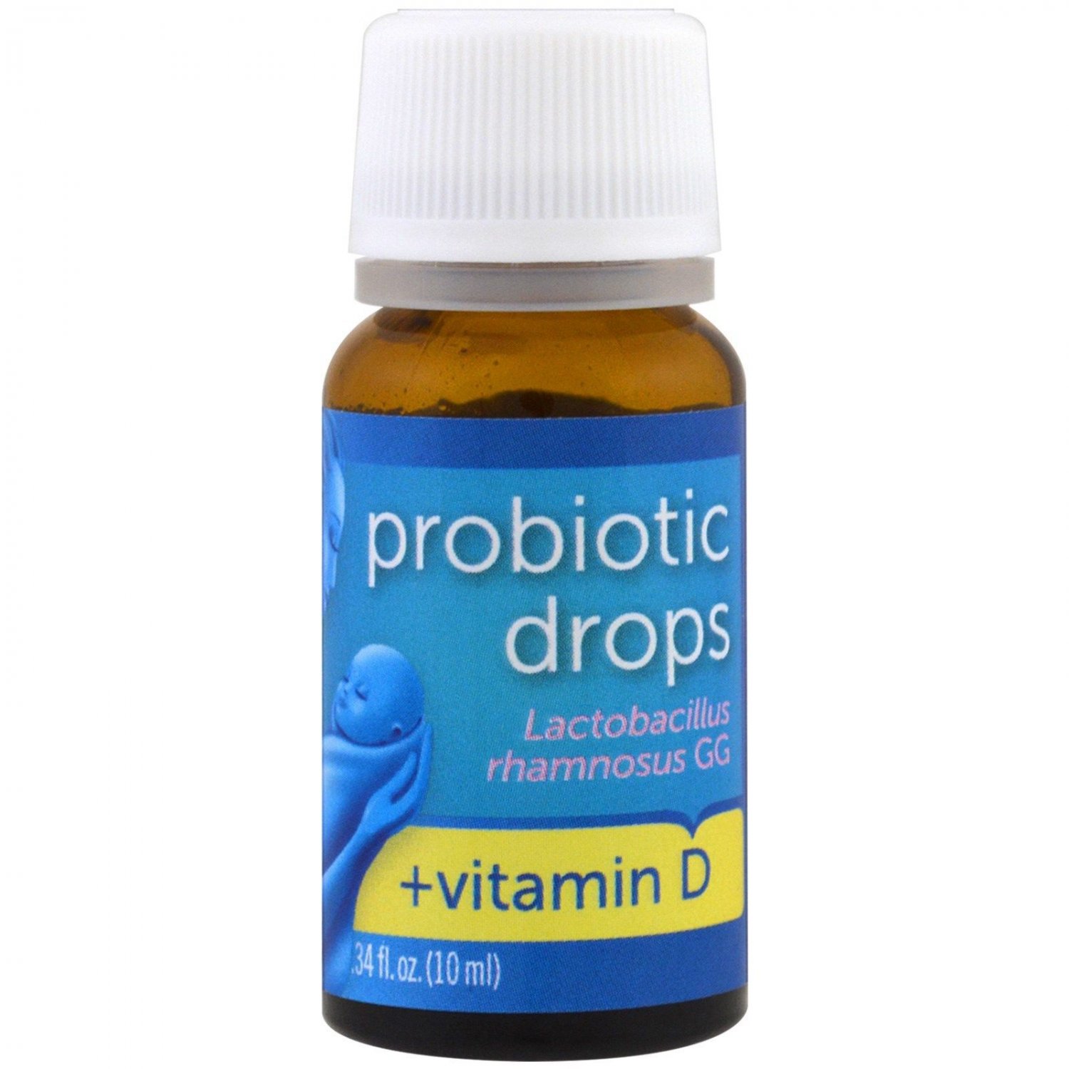 Mommy's Bliss, Probiotic Drops + Vitamin D, .34 fl oz (10 ml)
