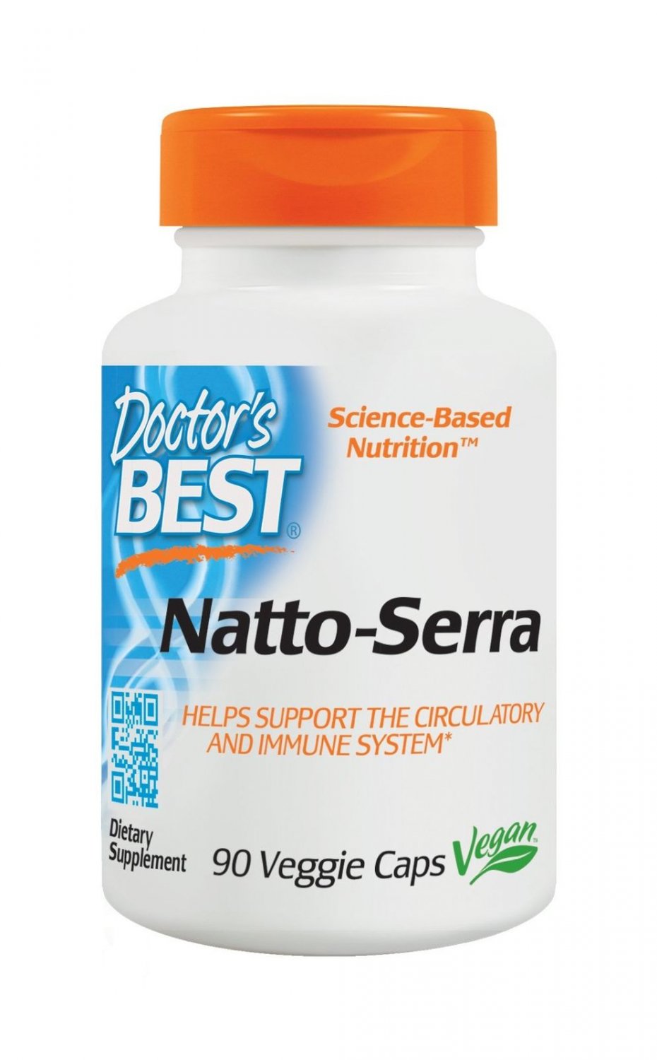 Doctor's Best Natto-Serra Non-GMO Vegan Gluten Free 90 Veggie Caps