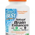 Doctor's Best Natural Brain Enhancers Non-GMO Vegan Gluten Free 60 Veggie Caps