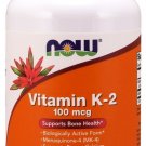 Vitamin K-2 100 mcg Now Foods 250 VCaps