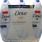 Dove Deep Moisture 3-24 FL OZ Nourishing Body Wash 72 FL OZ