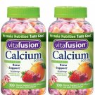 Vitafusion Calcium Gummy Vitamins For Adults 100 Count (Pack of 2)