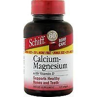 Schiff Calcium Carbonate Plus Magnesium with Vitamin D3 400 IU Calcium (2 Pack)