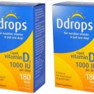 Ddrops, Liquid Vitamin D3, 1000 IU, 0.17 fl oz (5 ml) pack of 2