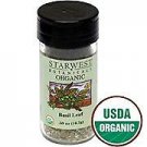STARWEST BASIL LEAF ORGANIC JAR 2.25 OZ