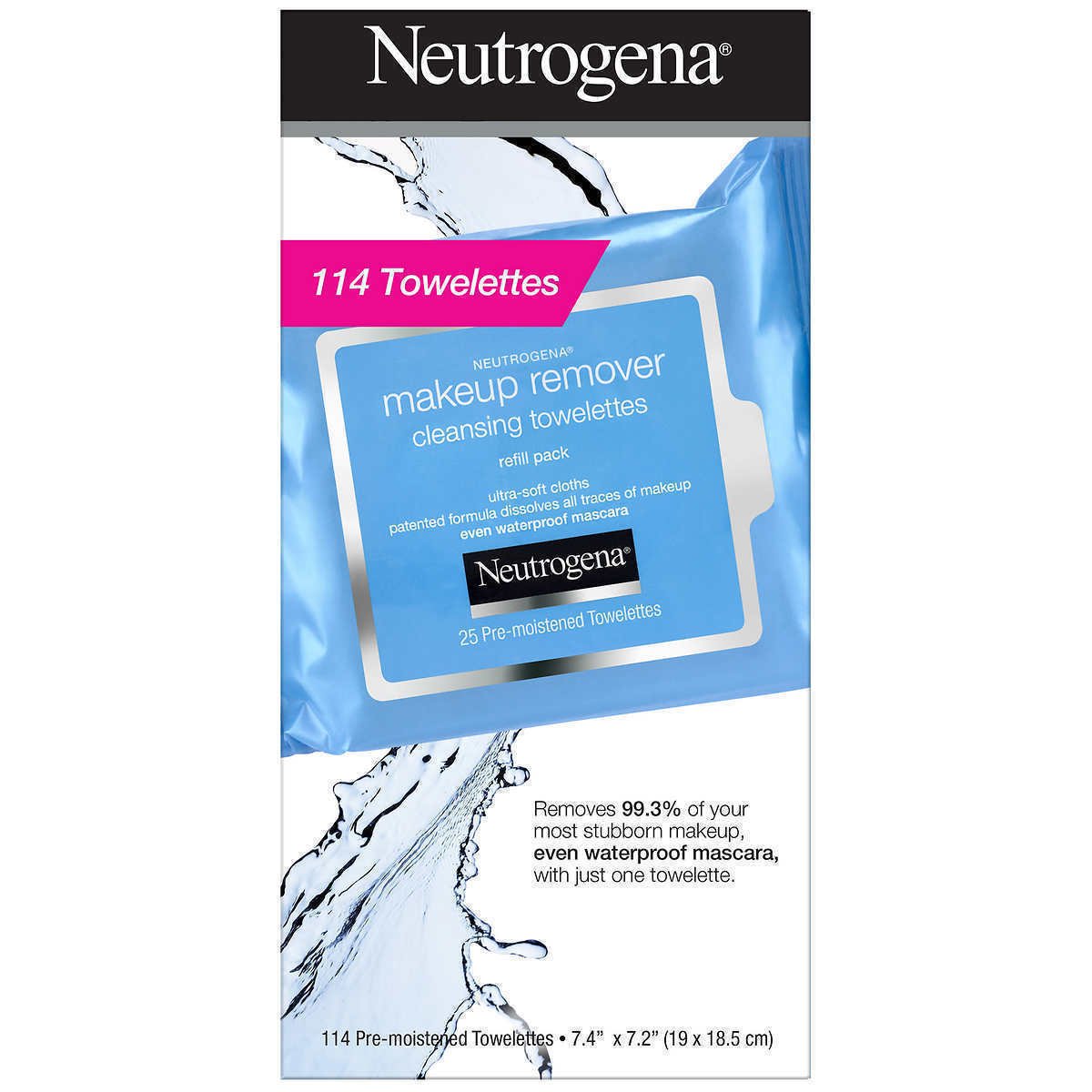 Neutrogena Makeup Remover Cleansing Towelettes Facial Wipe Face & Eye Wet Wipes