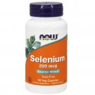 2x NOW FOODS Selenium 200 mcg Yeast Free 90 Caps FRESH Made In USA FREE SHIPPING