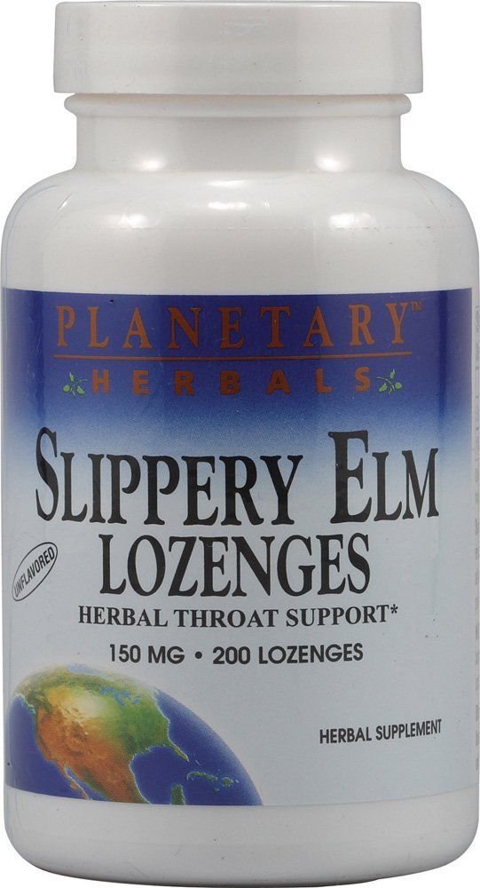 PLANETARY HERBALS Slippery Elm Lozenges Unflavored 200 Count