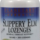 PLANETARY HERBALS Slippery Elm Lozenges Unflavored 200 Count