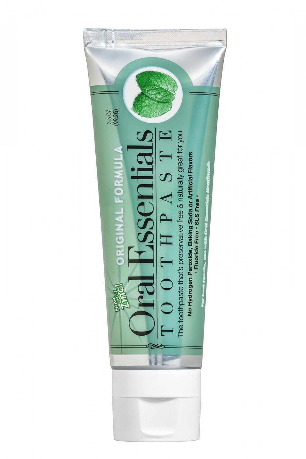 Oral Essentials Fresh Breath Toothpaste 3.5 Oz. Fluoride Free SLS Free & Cert...