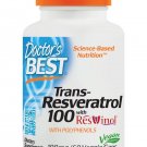 Doctor's Best Trans-Resveratrol with ResVinol Non-GMO Vegan Gluten Free Soy F...
