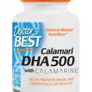 Doctor's Best DHA 500 with Calamarine Non-GMO Gluten Free 500 mg 60 Softgels