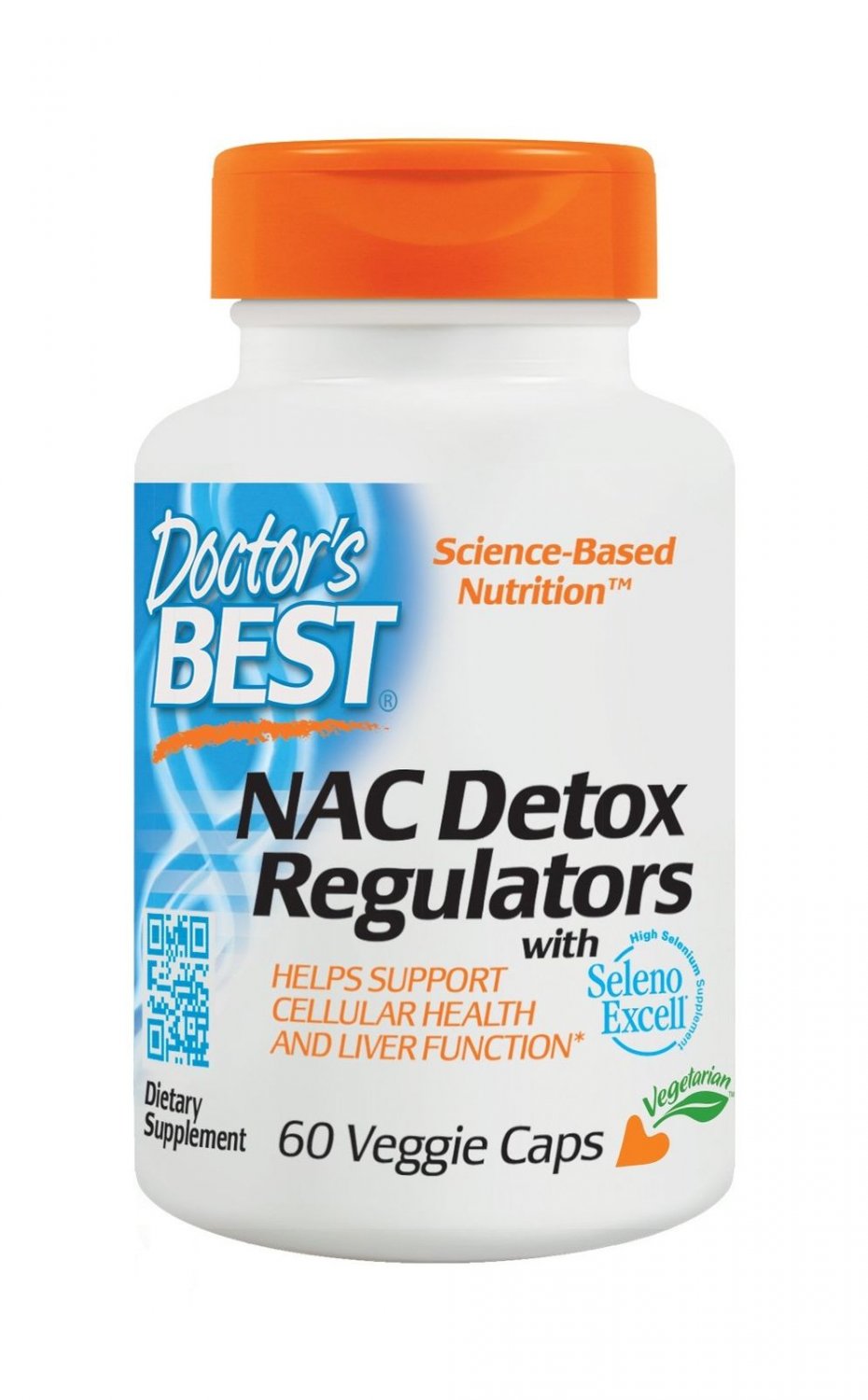 Doctor's Best NAC Detox Regulators with Seleno Excell Non-GMO Vegetarian Glut...