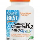 Doctor's Best Natural Vitamin K2 MK-7 with MenaQ7 Non-GMO Vegan 100mcg 60 Vcaps