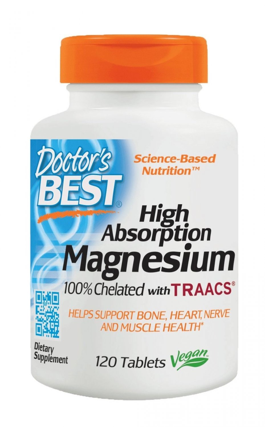 Doctor's Best High Absorption Magnesium 100 mg Tabs 120 ct