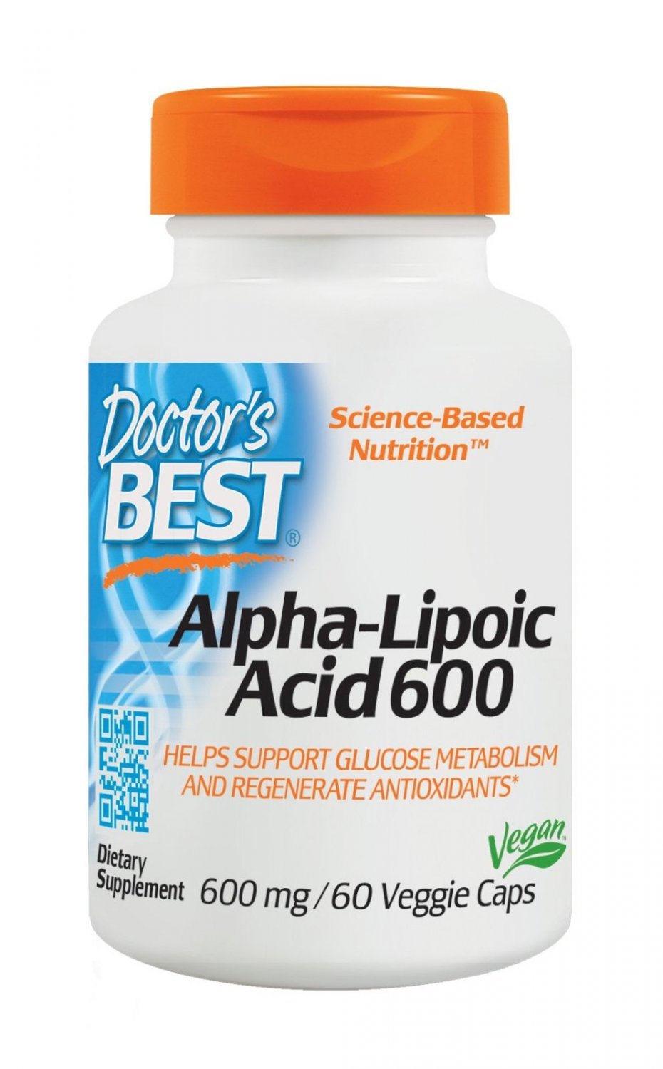 Doctor's Best Alpha-Lipoic Acid Non-GMO Gluten Free Vegan Soy Free Promotes