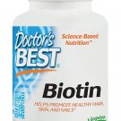 Doctor's Best Biotin Supports Hair Skin Nails 5000 mcg 120 Veggie Caps