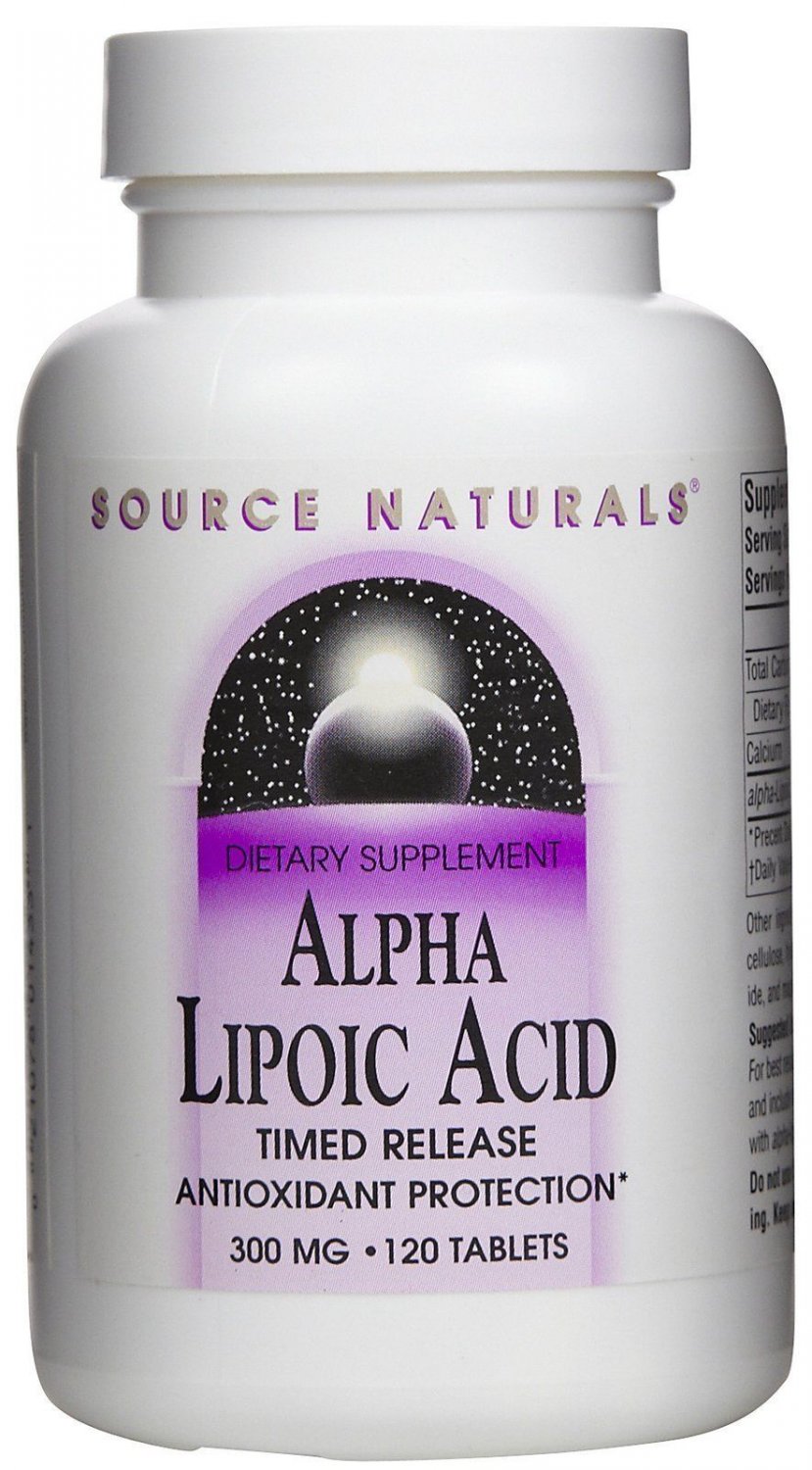 Source Naturals Alpha Lipoic Acid 300mg 120 Tablets
