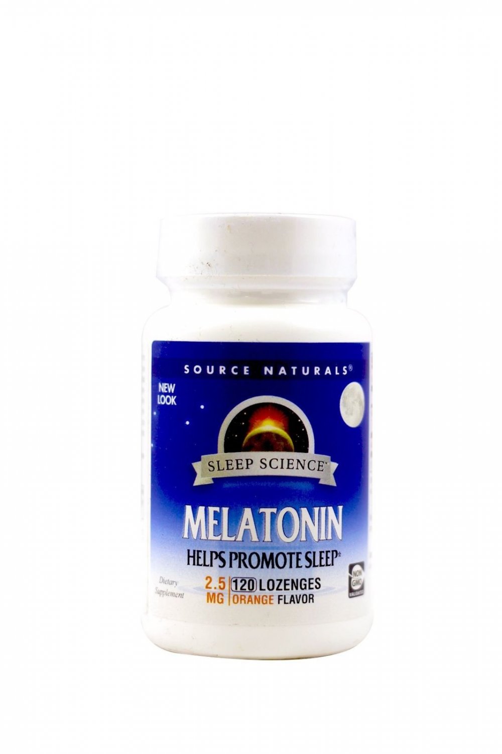 Source Naturals Melatonin 2.5mg Sleep Support Orange Flavor - 120 Lozenges