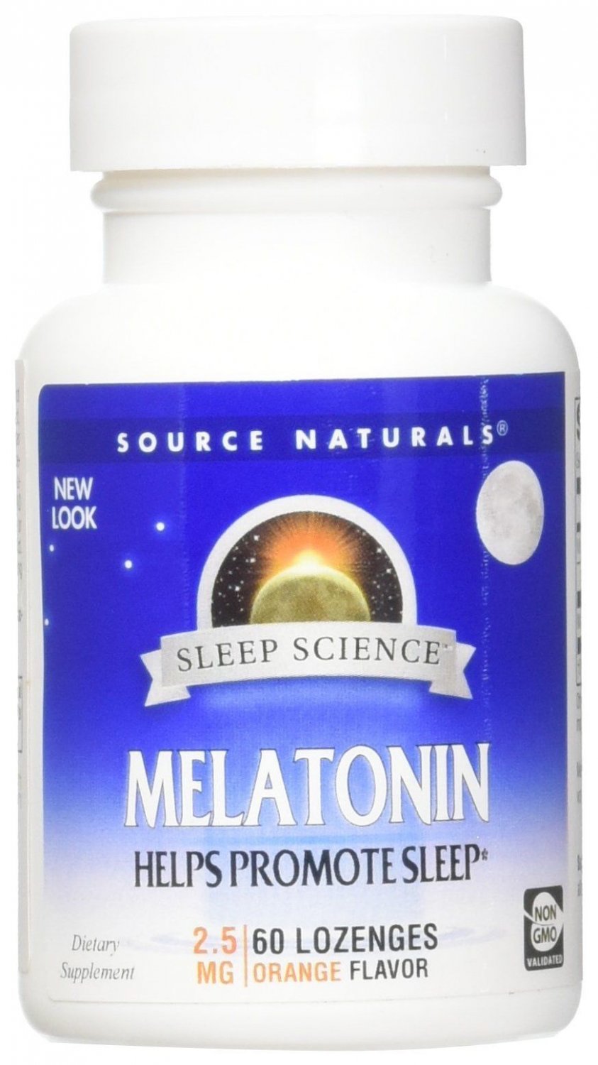 Source Naturals Melatonin 2.5mg Orange 60 Lozenges