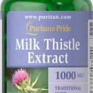 Puritan's Milk Thistle 4:1 Extract 1000mg 180 Softgels (Silymarin) Free Shipping
