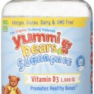 Yummi Bears Sugar Free Vitamin D3 Gummy Vitamin Supplement for Kids 60 Gummy ...