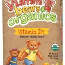 Yummi Bears Organics Vegetarian Vitamin-D Gummy Vitamin Supplement for Kids G...