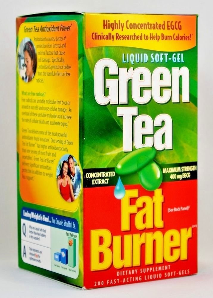 Applied Nutrition Green Tea Fat Burner 400mg EGCG Weight Loss Pills 200 Softgels