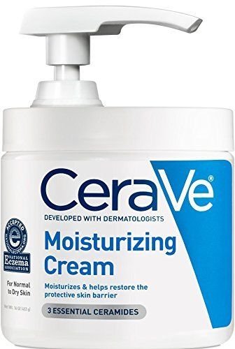 CeraVe Moisturizing Cream with Pump 16 oz Daily Face and Body Moisturizer for...